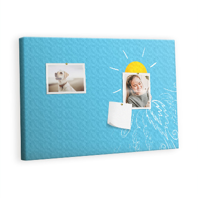 Painel em cortiça Desenho de lâmpada