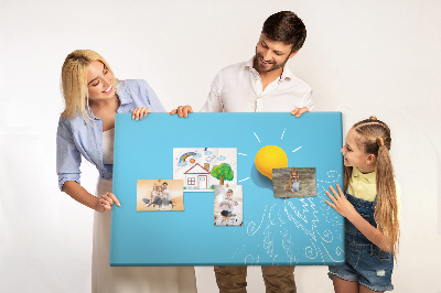 Painel em cortiça Desenho de lâmpada