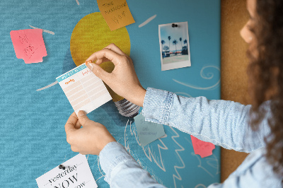 Painel em cortiça Desenho de lâmpada