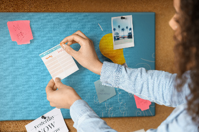 Painel em cortiça Desenho de lâmpada