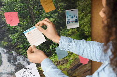 Painel em cortiça Cachoeira da floresta