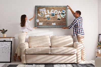 Quadro de aviso de cortiça Quadro de boas-vindas