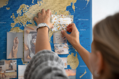 Quadro em cortiça Países do mundo