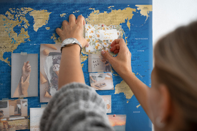 Quadro em cortiça Países do mundo