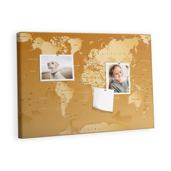 Painel em cortiça Mapa mundial