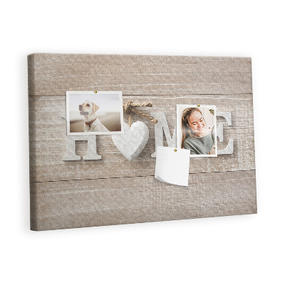 Quadro de aviso de cortiça A inscrição 