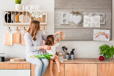 Quadro de aviso de cortiça A inscrição