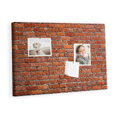 Quadro em cortiça Parede de tijolos antigos