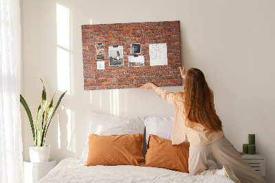 Quadro em cortiça Parede de tijolos antigos