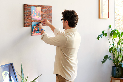 Quadro em cortiça Parede de tijolos antigos