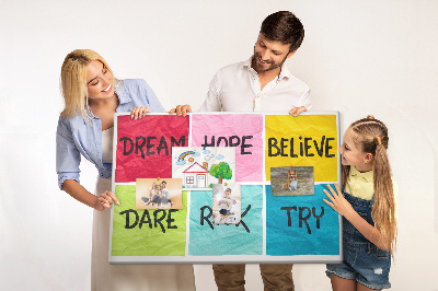 Painel em cortiça Quadro motivacional