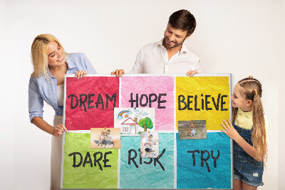 Painel em cortiça Quadro motivacional