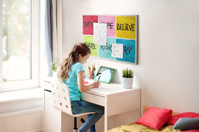 Painel em cortiça Quadro motivacional