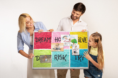 Painel em cortiça Quadro motivacional