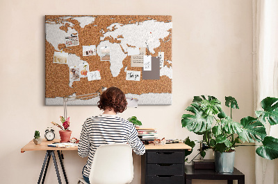 Quadro de aviso de cortiça Mundo da cortiça