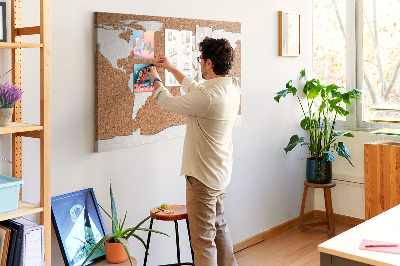 Quadro de aviso de cortiça Mundo da cortiça