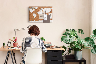 Quadro de aviso de cortiça Mundo da cortiça