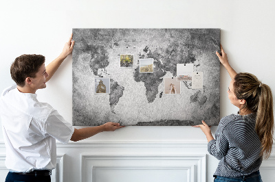 Quadro em cortiça Mapa mundial