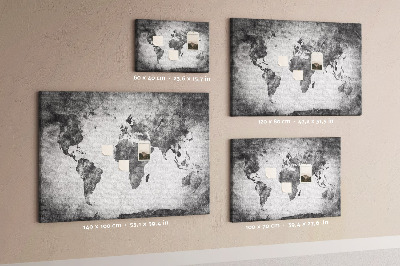 Quadro em cortiça Mapa mundial