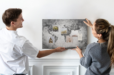 Quadro em cortiça Mapa mundial