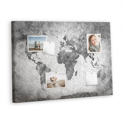 Quadro em cortiça Mapa mundial