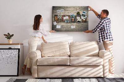 Quadro de aviso de cortiça A família da inscrição