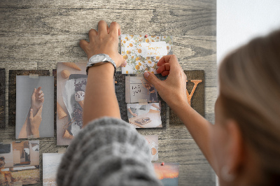 Quadro de aviso de cortiça A família da inscrição