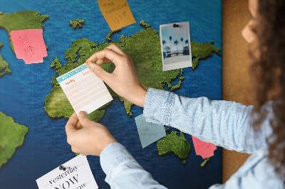 Quadro em cortiça Mapa mundial