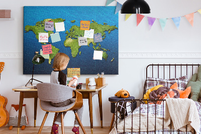 Quadro em cortiça Mapa mundial