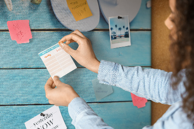 Quadro de aviso de cortiça Chapéu e chinelos