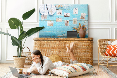 Quadro em cortiça Conchas em madeira