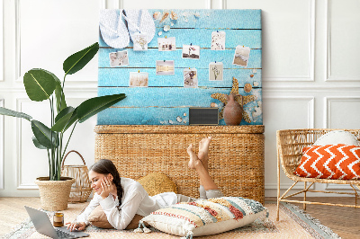 Quadro em cortiça Conchas em madeira