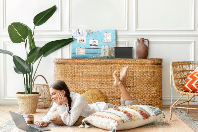 Quadro em cortiça Conchas em madeira