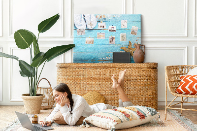 Quadro em cortiça Conchas em madeira