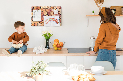 Quadro de aviso de cortiça Rolhas de vinho