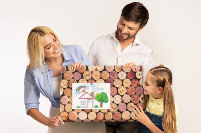 Quadro de aviso de cortiça Rolhas de vinho