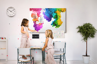 Quadro em cortiça Um arco-íris de cores