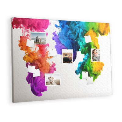 Quadro em cortiça Um arco-íris de cores