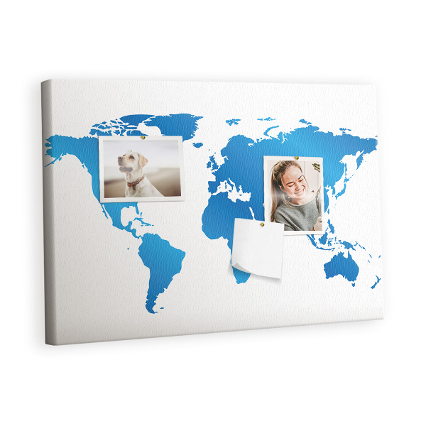 Painel em cortiça Mapa mundial