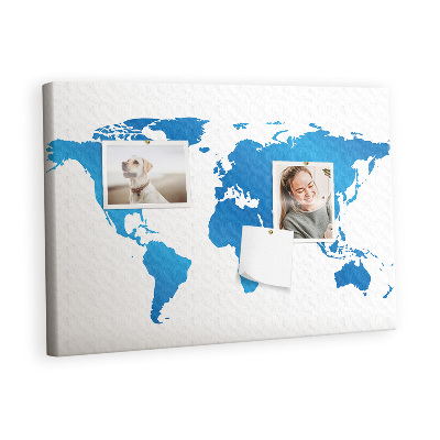 Painel em cortiça Mapa mundial