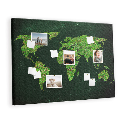 Quadro em cortiça Mapa gramado