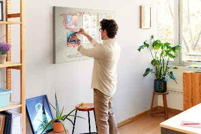 Painel em cortiça Mapa de letras