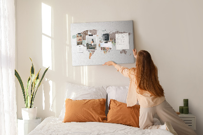 Quadro em cortiça Letras coloridas do mapa