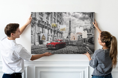 Quadro em cortiça Cidade dos carros antigos