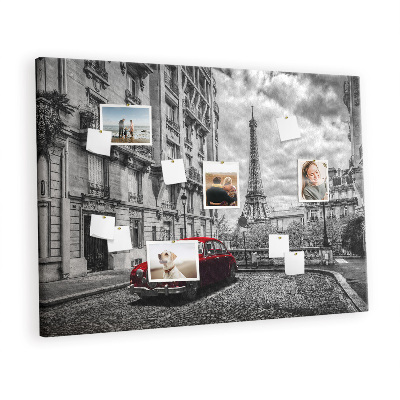 Quadro em cortiça Cidade dos carros antigos