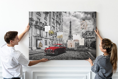 Quadro em cortiça Cidade dos carros antigos