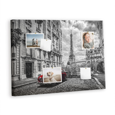 Quadro em cortiça Cidade dos carros antigos