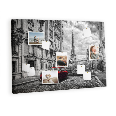 Quadro em cortiça Cidade dos carros antigos