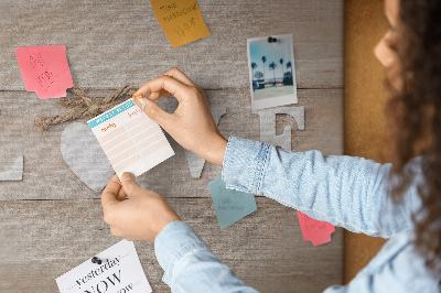 Painel em cortiça A inscrição amor