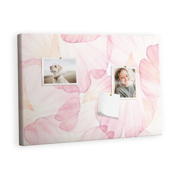 Quadro em cortiça Pétalas de aquarela